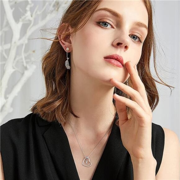 14K Gold Plated  Letter Heart Pendant 18+2 Inch Adjustable Chain Neckalaces - Picture 6 of 7